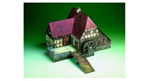 Aue-Verlag 19 x 20 x 11 cm Wassermühlen-Modellbausatz von HMV HAMBURGER MODELLBAUBOGEN VERLAG