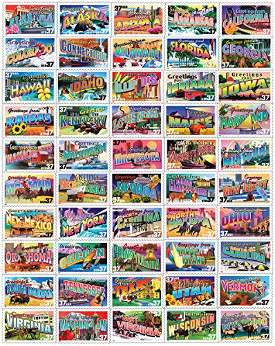 White Mountain State Greetings Stamps - 1000 Piece Jigsaw Puzzle White Mountain State Greetings Stamps - 1000 Piece Jigsaw Puzzle von White Mountain