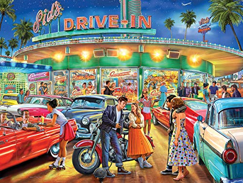 White Mountain Puzzles American Drive-in - 1000 Piece Jigsaw Puzzle von White Mountain