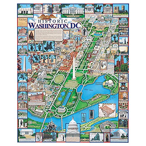 White Mountain Puzzles Jigsaw Puzzle 1000 Pieces 24"X30"-Washington DC White Mountain Puzzles Jigsaw Puzzle 1000 Pieces 24"X30"-Washington DC von White Mountain