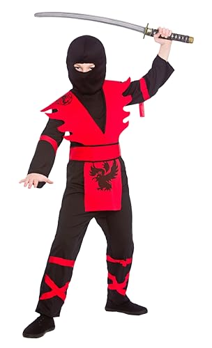 Wicked Costumes – Ninja-Kostüm für Kinder, Gr. M (5 – 7 Jahre / 122 – 134 cm) von Wicked Costumes