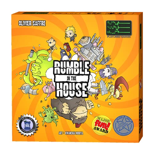 Flatlined Games – 88002 – Brettspiel – Rumble in The House von IELLO