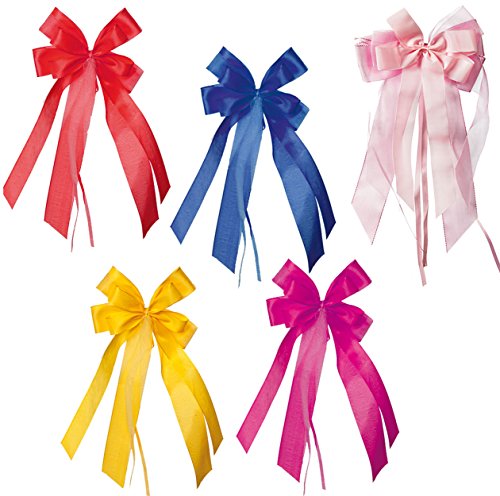 alles-meine.de GmbH große 3-D Schleife ca. 17 cm breit u. 31 cm lang - für Mädchen und Jungen und Jungen/z.B. Schultüten Zuckertüten Geschenke - blau pink gelb rot rosa Schultü.. von alles-meine.de GmbH