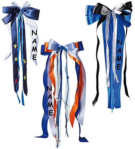 alles-meine.de GmbH große 3-D Schleife - incl. Name/Text - 23 cm breit u. 50 cm lang - für Jungen/z.B. Schultüten Zuckertüten Geschenke - blau grün orange Schultütenschleife .. alles-meine.de GmbH große 3-D Schleife - incl. Name/Text - 23 cm breit u. 50 cm lang - für Jungen/z.B. Schultüten Zuckertüten Geschenke - blau grün orange Schultütenschleife .. von alles-meine.de GmbH