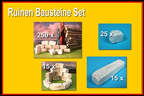 Ruinen Baustein Set, Krippenbau, Modellbausteine Ruinen Baustein Set, Krippenbau, Modellbausteine von menta-modellbau