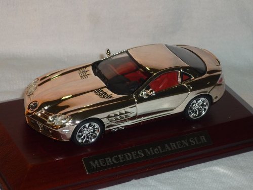 MODELLCARSONLINE Mercedes Benz SLR Chrom 1/43 Modell Auto Modellauto von MODELLCARSONLINE