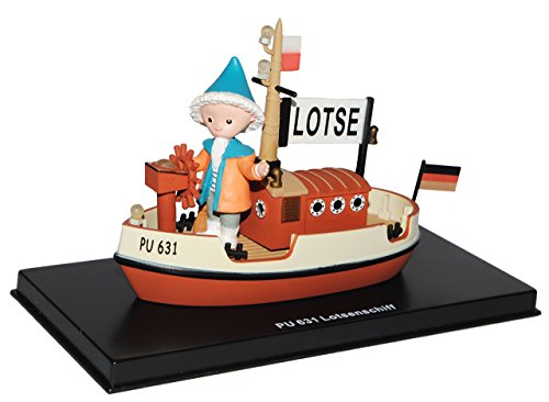 alles-meine.de GmbH unser Sandmännchen Figur - Lotsenschiff PU 631 - Set incl. Vitrine - Miniatur Figur Traummobile - Sandmann - Sammlermodell - Sammelfigur auch für Puppenstube .. von alles-meine.de GmbH