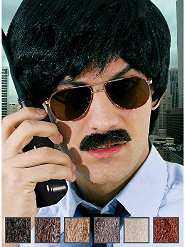 Unbespielt Halloween Karneval Party Kostüm Detective Professioneller Oberlippenbart aus Echthaar braun Unbespielt Halloween Karneval Party Kostüm Detective Professioneller Oberlippenbart aus Echthaar braun von Unbespielt