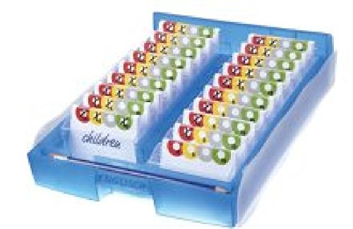 Lernkartei CROCO 2-6-19, DIN A8 quer,incl. Stift u.100 Karten, blau-transluzent von Unbranded