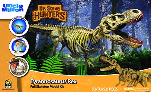 Uncle Milton 91082BF Dinosaur Dr. Steve Hunters – T. Rex Modell-Skelett – 21 Teile – Maßstab 1:15 – 76,2 cm wissenschaftliches Lernspielzeug, Mehrfarbig von Uncle Milton