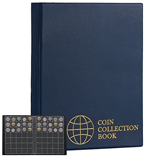 Coin Holder Sammlung - Coin Storage Album für Sammler CS02 (Preußischblau, Taschengröße 30 x 35 mm/1,2 x 1,4 Zoll) von Uncle Paul