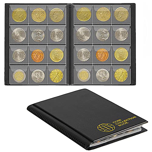 Uncle Paul Münzsammelalbum - Münzhalterbuch Münzlageralbum Geld Penny Pocket für Sammler CS01 von Uncle Paul