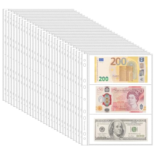 Uncle Paul 150 Hüllen für Archiv-Banknotenseiten – 50 Blatt säurefreie Schutzhüllen für Banknoten Briefmarken Coupons IN02050 Uncle Paul 150 Hüllen für Archiv-Banknotenseiten – 50 Blatt säurefreie Schutzhüllen für Banknoten Briefmarken Coupons IN02050 von Uncle Paul