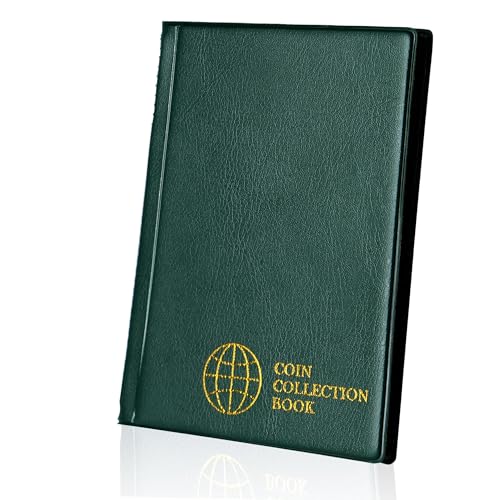 Münzsammelalbum 60 Taschen - 4,5x4,5 cm / 1,8x1,8 Zoll Münzhalter Buch Münzlager Album Geld Penny Tasche für Sammler Grün CS0106GR Münzsammelalbum 60 Taschen - 4,5x4,5 cm / 1,8x1,8 Zoll Münzhalter Buch Münzlager Album Geld Penny Tasche für Sammler Grün CS0106GR von Uncle Paul