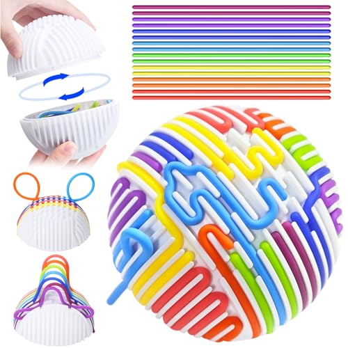 Uncle yang Sensorik Activity Ball für Kinder – Silikon Fidget Spielzeug zur Förderung der Feinmotorik, Autismus Spielzeug, Stressabbau, ADHS Hilfe, sensorisches Lernspiel ab 3 Jahre von Uncle Yang