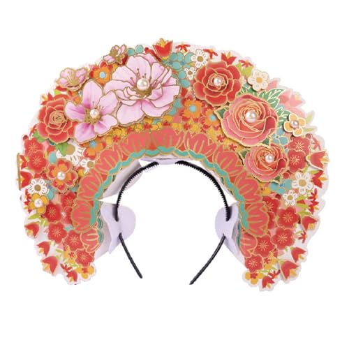 UncleS Brautprinzessinnen Kopfbedeckung Set Mädchen Kronen Kopfschmuck Halloween Kopfschmuck für verschiedene Outfits und Event Hobbyist Blume Kopfschmuck von UncleS