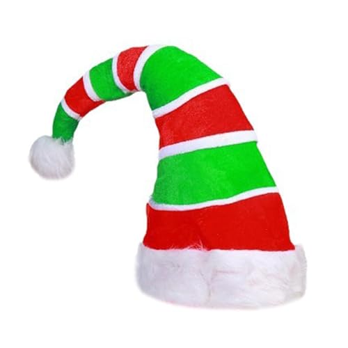 UncleS Weihnachten Weihnachtsmütze Mit Weißem Rand Für Weihnachtsfestival Party Neujahr Kopfbedeckung Santa Kostüm Accessoire Geschenk Gestreifte Hüte Für Frauen von UncleS