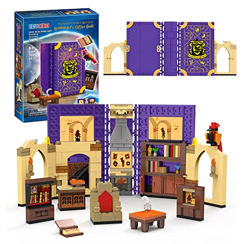 Under the Baubles Harry Buch Bausteine-Set für Kinder, 389 Stücke Steinen Gebautes Spielbuch mit Dumbledore-Büro, Geschenke für Jungen und Mädchen ab 6+ von Under the Baubles