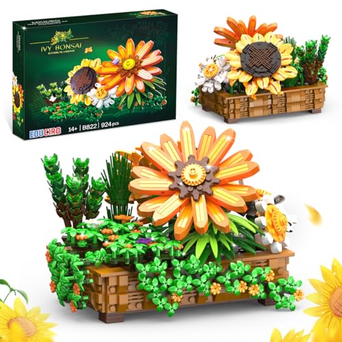 Under the Baubles Sonnenblumen Blumen, Spielzeug Klemmbausteine Pflanzen Bausteine Wildblumenstrauß Botanical Weihnachtsset für Kinder und Frauen, gemeinsame Aktivität, Geschenk zu den Feiertagen Under the Baubles Sonnenblumen Blumen, Spielzeug Klemmbausteine Pflanzen Bausteine Wildblumenstrauß Botanical Weihnachtsset für Kinder und Frauen, gemeinsame Aktivität, Geschenk zu den Feiertagen von Under the Baubles