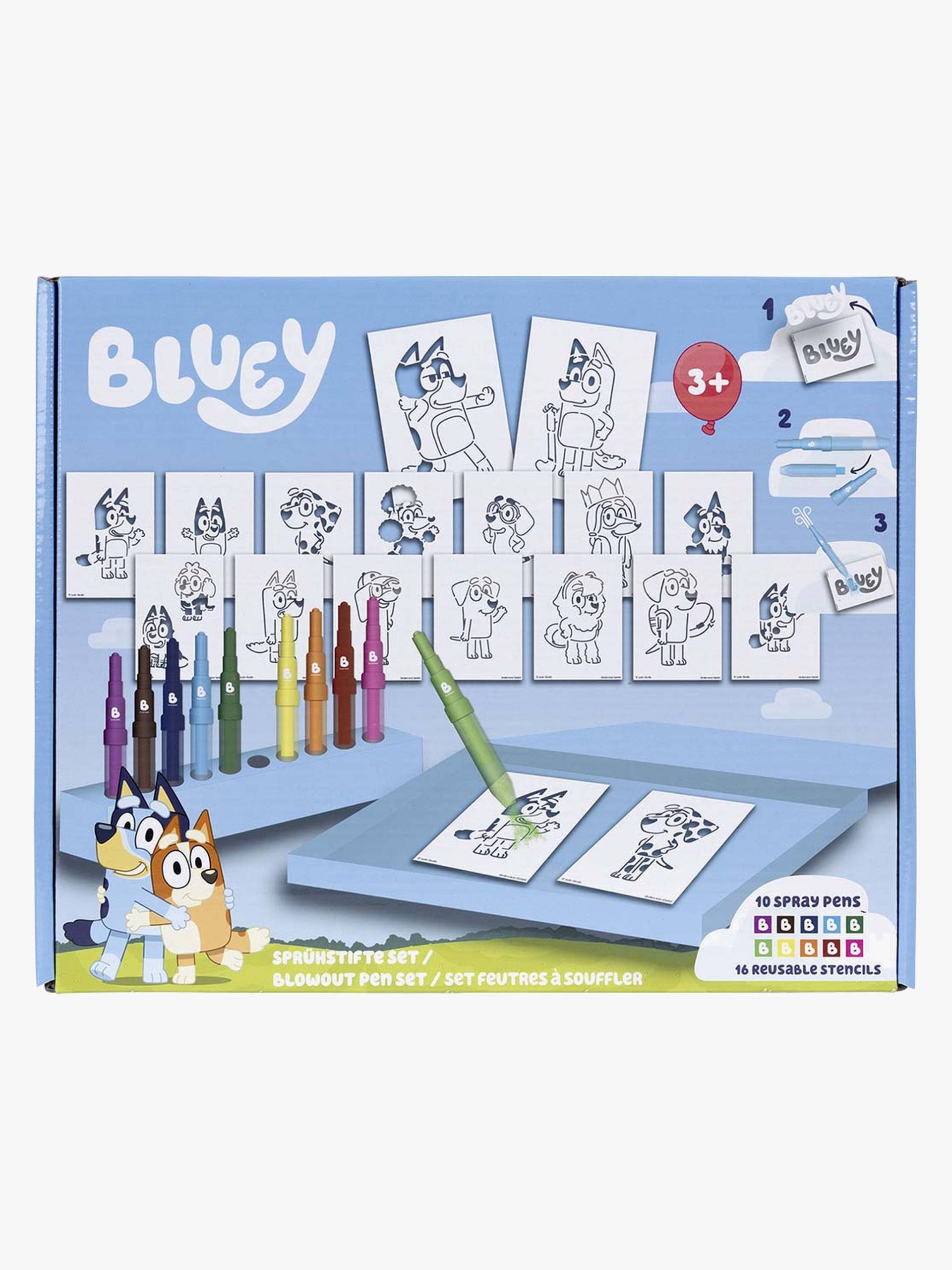 Bluey Bastelset Pustestifte von UnderCover