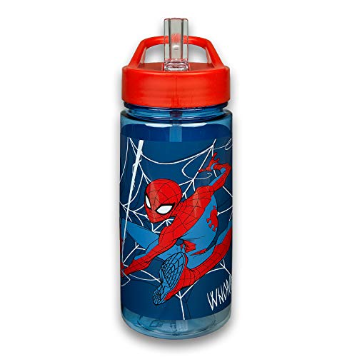 Scooli SPMA9913 - Aero Trinkflasche, Marvel Spider-Man, mit integriertem Strohhalm und Trinkstutzen, BPA und Phthalat frei, ca. 500 ml Fassungsvermögen Scooli SPMA9913 - Aero Trinkflasche, Marvel Spider-Man, mit integriertem Strohhalm und Trinkstutzen, BPA und Phthalat frei, ca. 500 ml Fassungsvermögen von Undercover