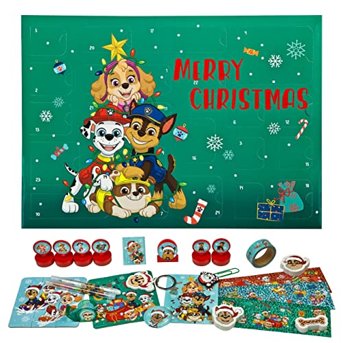 Undercover Adventskalender Paw Patrol - 24 tolle und kreative Überraschungen - Schreibwarenkalender als Geschenkidee - Weihnachts Countdown - toller Geschenkartikel für Kinder - ab 4 Jahren von Undercover