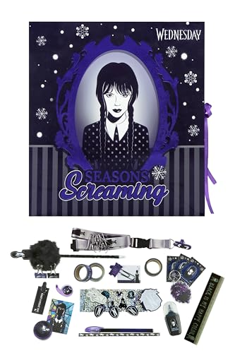Undercover - Adventskalender Wednesday - Faltbare Box mit Schleife - 24 kreative Überraschungen - Bastelmaterialien und Schreibwaren - Geschenkartikel von Undercover