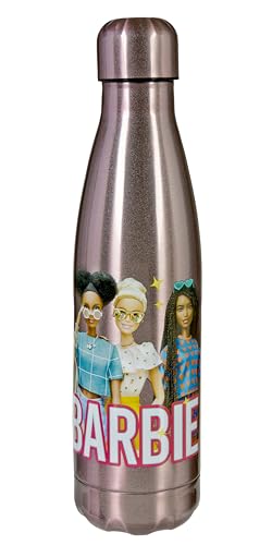 Undercover - Barbie Edelstahl Isolierflasche - Auslaufsicher - doppelwandiges Edelstahl - 450ml - Trendiges Design für Mädchen von Undercover