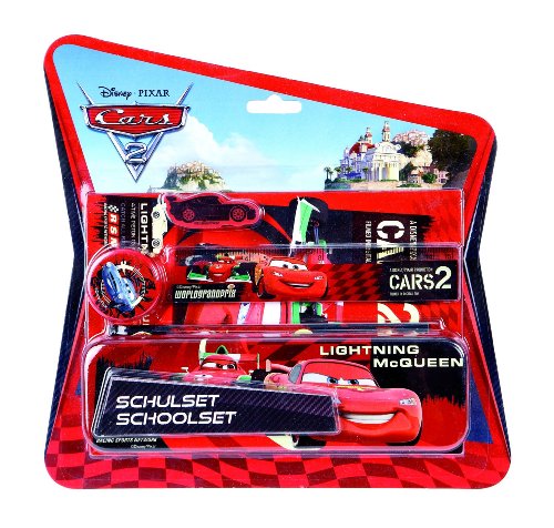 Undercover CA112645 Schulset Cars, 2 Lightning McQueen, 6-teilig von Undercover