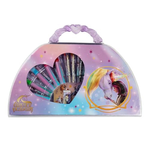 Undercover Malkoffer Unicorn Academy 51-teiliges kreatives Spielzeug von Undercover