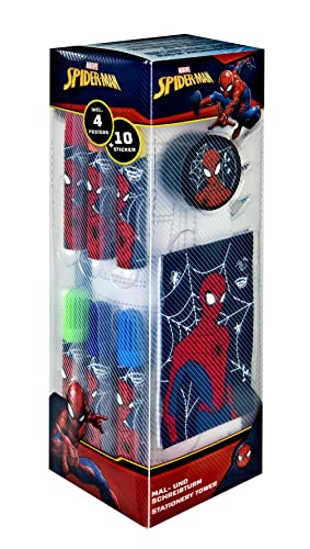 Undercover SPMA2255 Spiderman Mal- und Schreibturm 35-teilig, Multicoloured von Undercover