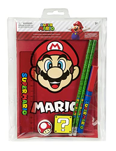 Undercover SUMA1122 Schreibset 7-teilig-Schreibwaren Geschenkset-A5 Notizbuch im Set enthalten-ideal für die Schultüte und zum Schulanfang-Super Fanartikel-Mario Kart Merchandise, Rot, ys/m Undercover SUMA1122 Schreibset 7-teilig-Schreibwaren Geschenkset-A5 Notizbuch im Set enthalten-ideal für die Schultüte und zum Schulanfang-Super Fanartikel-Mario Kart Merchandise, Rot, ys/m von Undercover