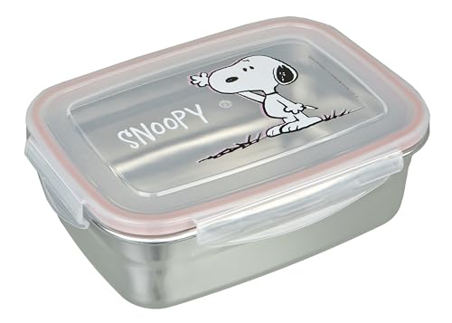 Undercover - Snoopy Brotdose mit Gummidichtung - aus Edelstahl - 550 ml Fassungsvermögen - Sandwichbox Schule - Brotzeitdose für Kinder - Lunchbox von Undercover