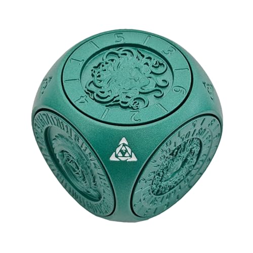 Metal Dice-7-in-1-Standard-Spielwürfel | Rotierendes geometrisches Spielzeug für Teenager, Erwachsene, Paare, Familie, Klassenzimmer und Reisespiel Nacht Spaß von Ungtyb