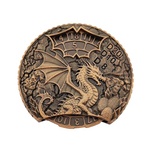 Metal Dice Spinner, Decorative Game Spinner, Portable Role Playing Table, Lightweight Zinc Alloy, Dice Spinners for Tabletop Games, Women Men, Indoor, 5x5x2cm Metal Dice Spinner, Decorative Game Spinner, Portable Role Playing Table, Lightweight Zinc Alloy, Dice Spinners for Tabletop Games, Women Men, Indoor, 5x5x2cm von Ungtyb