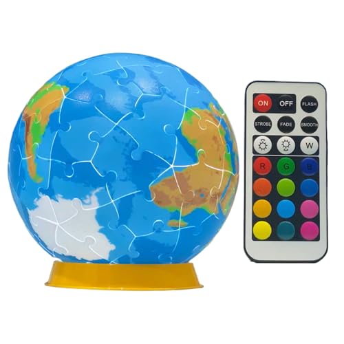 Ungtyb 3D Jigsaw Global Model, 3D -Rätsel Global,Adult Craft Globe Puzzle Kits mit LED -Licht | Nachtlicht- und Bildungsmerkmal, einstellbare Modi für Zuhause, Schule, Innenräume Ungtyb 3D Jigsaw Global Model, 3D -Rätsel Global,Adult Craft Globe Puzzle Kits mit LED -Licht | Nachtlicht- und Bildungsmerkmal, einstellbare Modi für Zuhause, Schule, Innenräume von Ungtyb