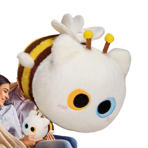 Ungtyb Cat Plush, Bee Stuffed Animal, Cute Decorative Toy, Ultra Soft Fabric Doll Design 10.2 Inch, Present for Kids Bedroom Sofa Car Decorations, 1 Piece von Ungtyb