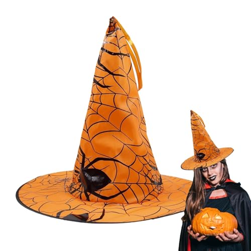 Ungtyb Halloween-Hexenhut, Halloween-Zaubererhut, Halloween-Dekoration – dekorativer Hut, Hut für Cosplay-Kostüm, Requisiten für den Urlaub, von Ungtyb