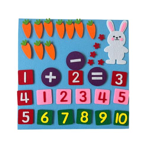 Ungtyb Kids Addition and Subtraction Toy, Educational Numeracy Skills Game, Interactive Counting Learning Board for Children Ages 3 to 6, 11.81x11.81in von Ungtyb