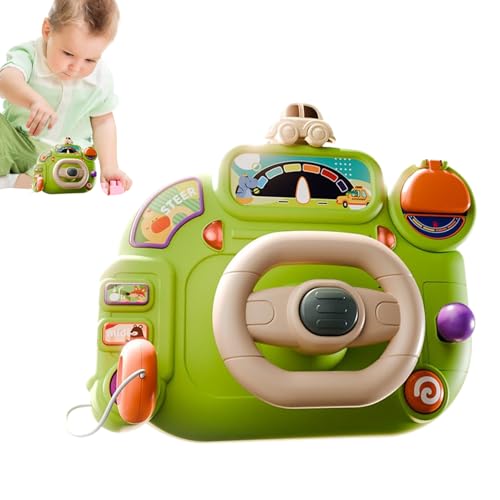 Ungtyb Kids Steering Wheel Toys, Simulated Driving Controller, Educational Driving Pretend Game for Youth, Teens, Girls, Family, Friends, Green, 1 Piece, 8.78x7.4x3.54 Inches Ungtyb Kids Steering Wheel Toys, Simulated Driving Controller, Educational Driving Pretend Game for Youth, Teens, Girls, Family, Friends, Green, 1 Piece, 8.78x7.4x3.54 Inches von Ungtyb