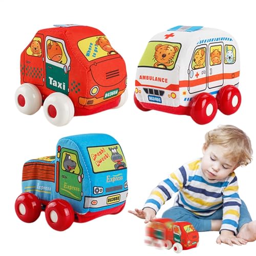 Ungtyb Soft Toy Cars, Fabric Car Model, Plush Truck Figure, Cartoon Educational Vehicle, Ambulance Taxi Express Perfect for Kids for Playtime and Learning, 4.33x3.94x3.54 in Ungtyb Soft Toy Cars, Fabric Car Model, Plush Truck Figure, Cartoon Educational Vehicle, Ambulance Taxi Express Perfect for Kids for Playtime and Learning, 4.33x3.94x3.54 in von Ungtyb