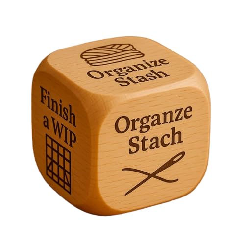 Ungtyb Strickwürfel - Holz Quiltentscheidung Würfel | Spaß beim Nähen und Handwerksbehörden für Handwerker, Frauen, Freunde, Familie, Abwasserkanäle, Mütter und Großmütter von Ungtyb