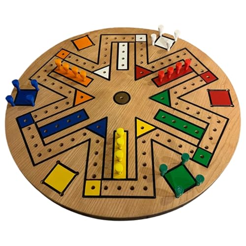 Wooden Marble Game, Fast Track Board Game, Family Fun, Original Design, Large Playboard, Durable Wood, Perfect for Kids, Teens, Adults, Competitive Gameplay, Indoor Entertainment, 2-4 Players Wooden Marble Game, Fast Track Board Game, Family Fun, Original Design, Large Playboard, Durable Wood, Perfect for Kids, Teens, Adults, Competitive Gameplay, Indoor Entertainment, 2-4 Players von Ungtyb