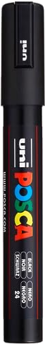 Faber-Castell uni-ball 182599 - Marker POSCA mit mittelfeiner Rundspitze schwarz, 1 Stück Faber-Castell uni-ball 182599 - Marker POSCA mit mittelfeiner Rundspitze schwarz, 1 Stück von Uni-Ball