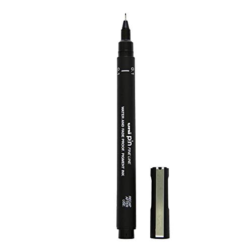 uni-ball Faserschreiber PIN 02200 N, schwarz von Uni-Ball