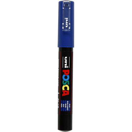 Posca Marker , Nr. PC-1M, Strichstärke 0,7 mm, extrafein, Blau, 1 Stk Posca Marker , Nr. PC-1M, Strichstärke 0,7 mm, extrafein, Blau, 1 Stk von Uni-Posca Tusser /Tuscher