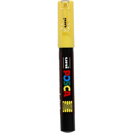 Posca Marker , Nr. PC-1M, Strichstärke 0,7 mm, extrafein, Gelb, 1 Stk Posca Marker , Nr. PC-1M, Strichstärke 0,7 mm, extrafein, Gelb, 1 Stk von Uni-Posca Tusser /Tuscher