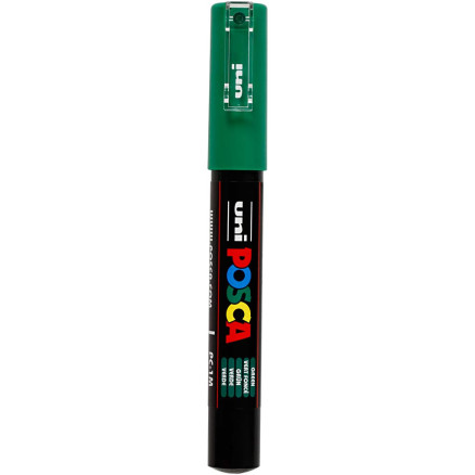 Posca Marker , Nr. PC-1M, Strichstärke 0,7 mm, extrafein, Grün, 1 Stk Posca Marker , Nr. PC-1M, Strichstärke 0,7 mm, extrafein, Grün, 1 Stk von Uni-Posca Tusser /Tuscher