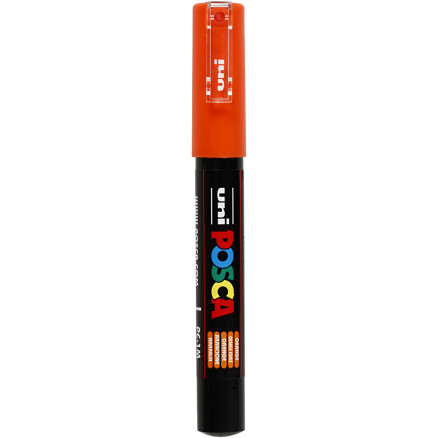 Posca Marker , Nr. PC-1M, Strichstärke 0,7 mm, extrafein, Orange, 1 Stk Posca Marker , Nr. PC-1M, Strichstärke 0,7 mm, extrafein, Orange, 1 Stk von Uni-Posca Tusser /Tuscher