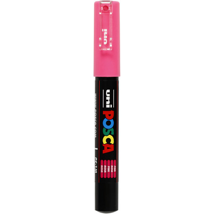 Posca Marker , Nr. PC-1M, Strichstärke 0,7 mm, extrafein, Pink, 1 Stk Posca Marker , Nr. PC-1M, Strichstärke 0,7 mm, extrafein, Pink, 1 Stk von Uni-Posca Tusser /Tuscher